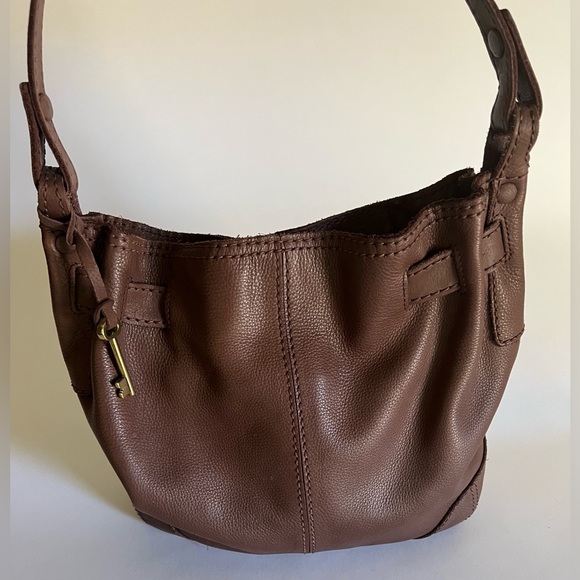 Fossil Slouchy Leather Shoulder Bag - Picture 3 of 12